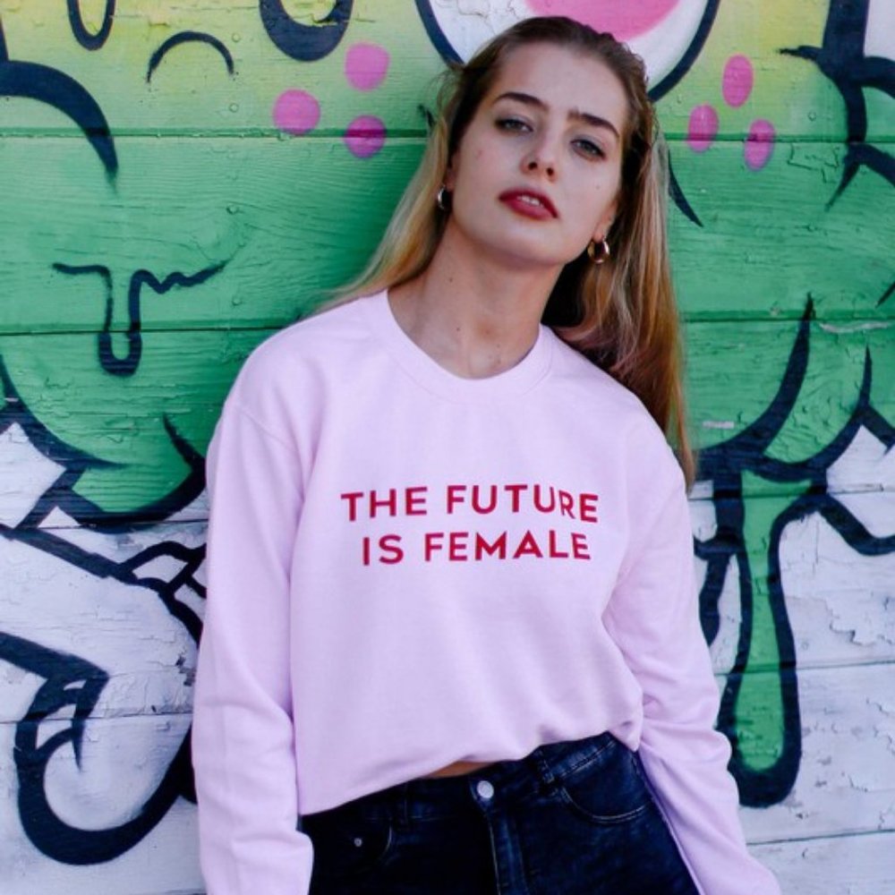 The Future Is Female Pink Sweatshirt